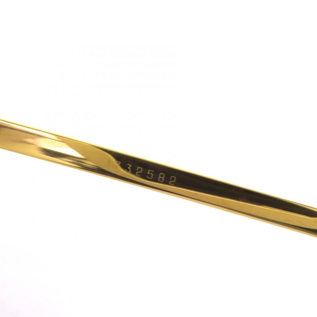 Great Cartier sunglasses 2C Decor Two-Point Rimless gold mens Used