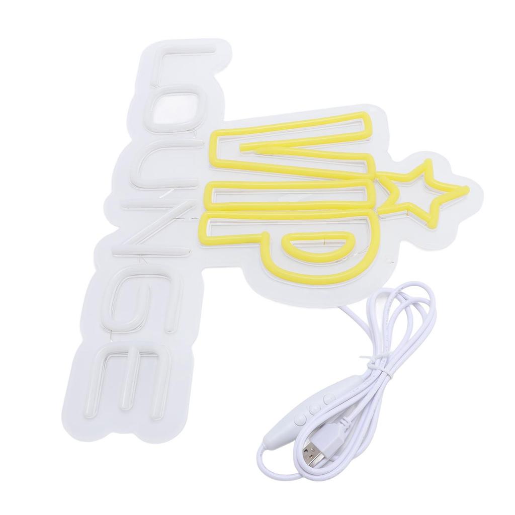 LED Neon Light VIP LOUNGE Lighting Sign for Wall Decoration Nightclub Bar Hotel Nail Salon 5V Power Interface