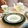 French Court Classical Retro Garden Ceramic Plates and Tableware 1PC