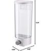 Kichvoe Rice Dispenser Wall Mount Dry Food Dispenser Grain Storage Container Cereal Dispenser Rice Bucket Rice Storage Tank Grain Canister Food