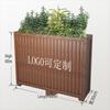 Pflanzkasten für den Außenbereich mit Trennwand