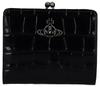 Vivienne Westwood EMBOSS CROC LEATHER WALLET FR PKT 5115002YW L0098 N401 BLACK Bifold Wallet