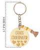 Inkdotpot Funny Keychain Chaos Coordinator Wood Engraved Keychain- Funny Mom Teacher Humour Novelty