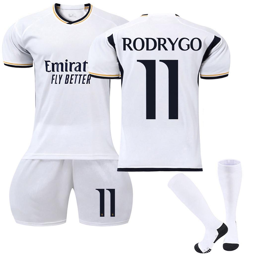 2324 Real-Madrid Heim-Torwart-Fußballtrikots, Shorts und Socken, Set der neuen Saison, Shorts und Socken, Outfits in Erwachsenengrößen