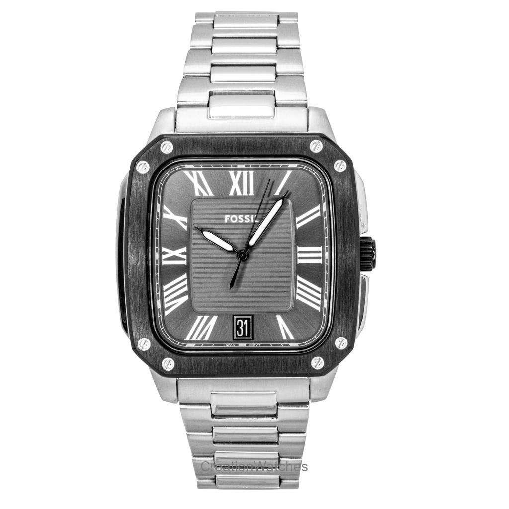 

Fossil Crosby Stainless Steel Grey Dial Quartz FS6122 Men s Watch сірий