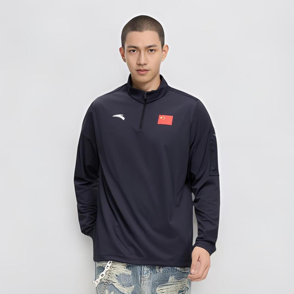 Anta Sports Quick-Dry Casual Comfortable Versatile Long Sleeve Hoodie Men hoodies Legendary-Blue 452440115-2