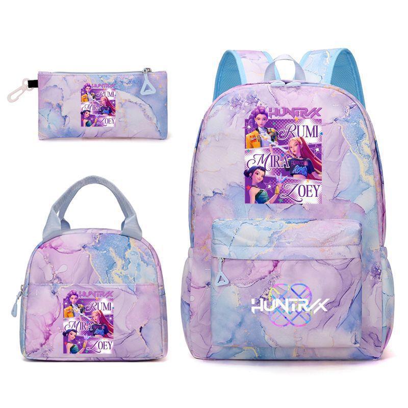 Kpopn Witch Hunter Backpack Elementary School School Style School Bag Travel Backpack Three-Piece Set