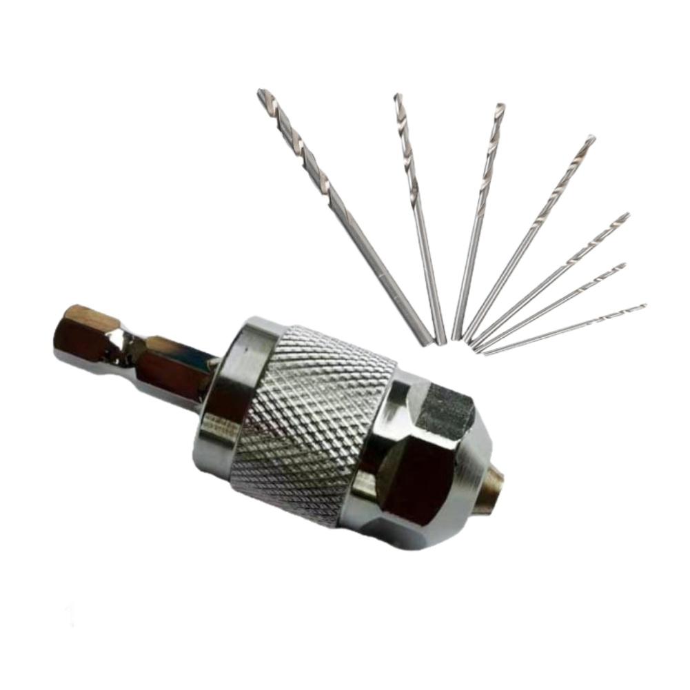 Hex Shank Drill Chuck 1 56 5mm for Mini Electric Grinders with Self Centering Three Jaw Clamp and Quick Change Feature