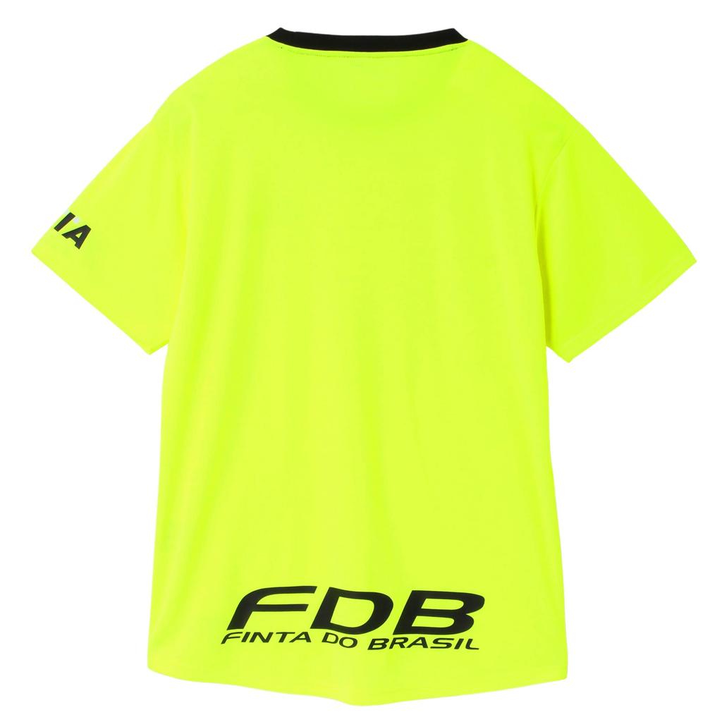 FINTA Men's Dry Short Sleeve Practice Shirt for Soccer and Futsal, FTE0011 (4200), Flash Yellow, Size L