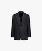 Liberclassy [25Fw] Llf24605 Grey Oversized Full-Lifted Notch Lapel Two-Button Single Jacket