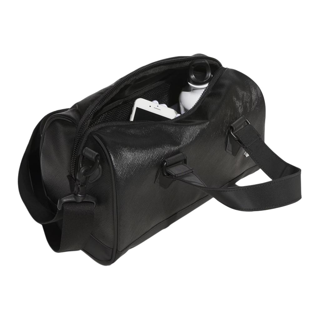 Adidas Leather Sport Performance 6.2L Solid Color Design Polyurethane Tote Bag Unisex Tote Bag Black JZ4375