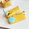 3D Cute Cat Eat Fish Silicone Phone Case For iPhone 17ProMax 17 16 15 14 13 12 Pro Max Funny Cartoon Camera Protection Cover