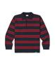MMLG [Mmlg] Stripe Collar Knit (Navy)