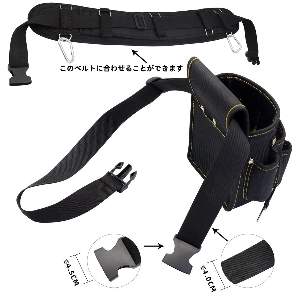 Yumeen Waist Nail Frame Work Tool Nail Temporary Lightweight Waist Tool Small Item Tool Holder Waist Bag for Electricians and Carpenters Bag, Pouch,