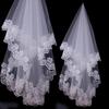 Romantic Women Lace Edge Long Cathedral Wedding Bridal Veil Accessory Headwear