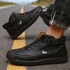 Men's Ankle Boots Casual Retro Leather Shoes Comfort Lace-up N-slip 2026 New Arrival Lightweight Soft Sole Breath Work Shoes