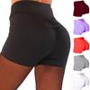 Waist High Womens Yoga Shorts Push Up Ruched Sports Hot Pants Casual Workout Gym