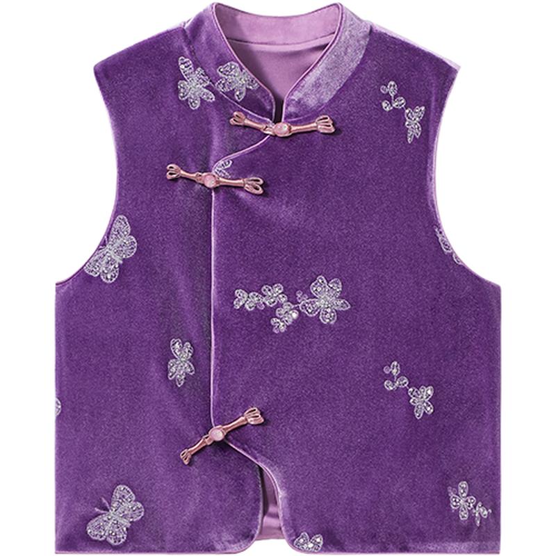 Girls New Chinese Style Sleeveless Vest 165
