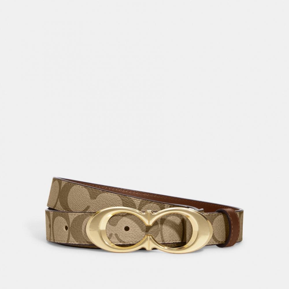 

Ремень с пряжкой Coach Signature, 25 мм