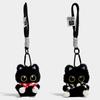 Murcia Black Cat Plush Keychain Charm