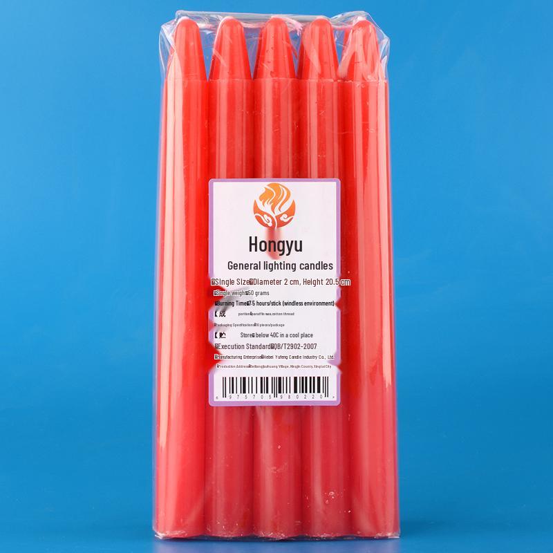 Smokeless Deodorizing White Candles for Power Outages and Buddha Offerings