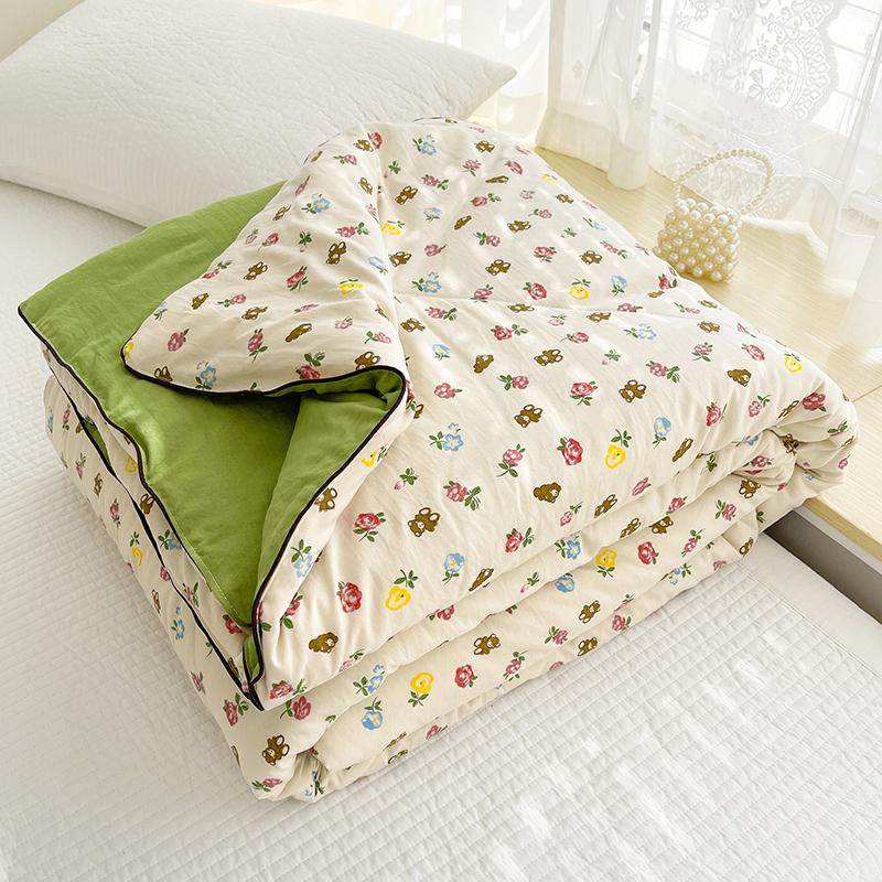 Summer Soy Fiber Thin Quilt Comforter Soft Air Conditioning Duvet Blanket 150x200 200x230 Machine Washable