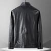 FAPAI Men's Autumn Genuine Leather Lapel Zipper Jacket