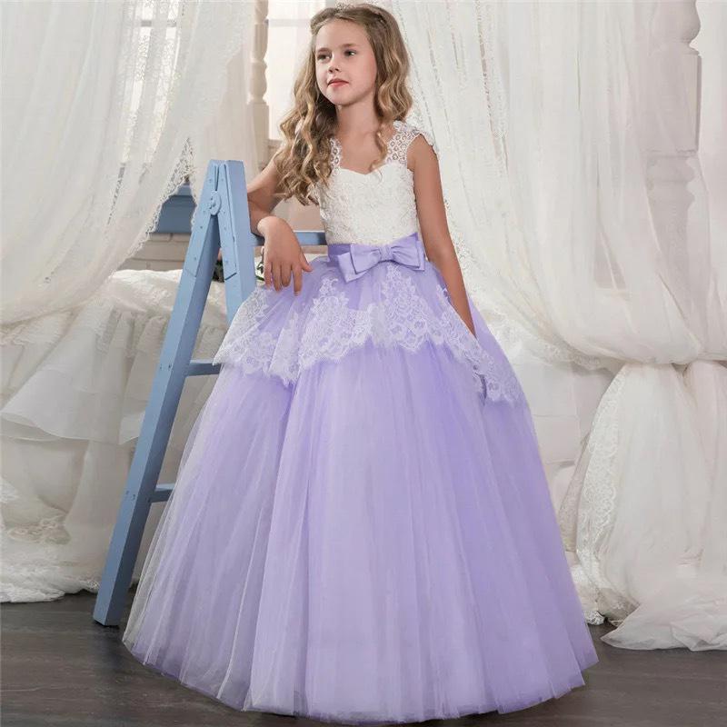 Hot Selling Girls' Formal Flower Girl Dresses - Puffy Tulle Skirts & Long Princess Wedding Gowns