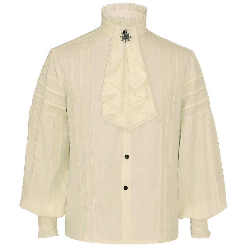 Men Kids Shirt Vintage Overcoat Medieval Renaissance Victorian Costume