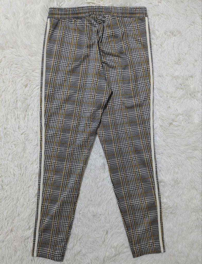 [USED] Overseas Limited Edition Super Adidas Beckenbauer Track Pants Houndstooth Beige Brown XL