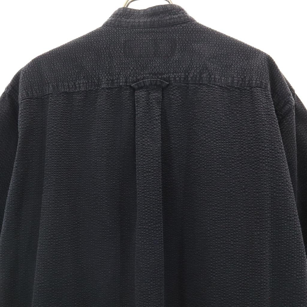 FAT made in Japan Short sleeve Seersucker Band collar shirt JUMBO Men's Used