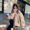 Hooded Short Down Jacket Women's Winter Thickened Coat Feels Super Good-looking, Small Bread Jacket 90 White Duck Down