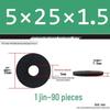 Blackened Thickened Metal Flat Washer Spacer, Round, M3-M42