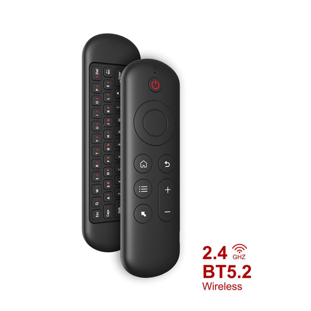 BLE5.2 and 2.4G Fly Mouse Remote Control 6axis Gyroscope Universal Voice Remote Controller for Set-top TV Box