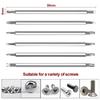 Screwdriver Bit Set Chrome Vanadium Steel Magnetic Double Heads Screwdriver