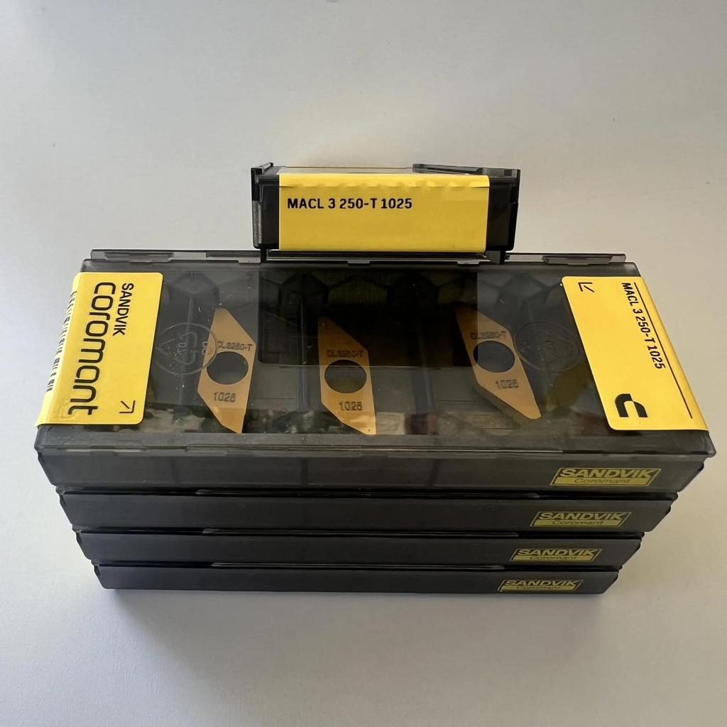 Original Sandvik / MACL3250-T 1025 CNC lathe carbide blade tool 10 Pcs
