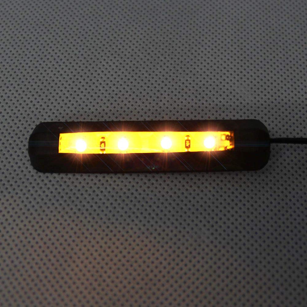 Universal Soft Rubber LED Turn Signal, Paste Type, Set of 2, LED Turn Signal