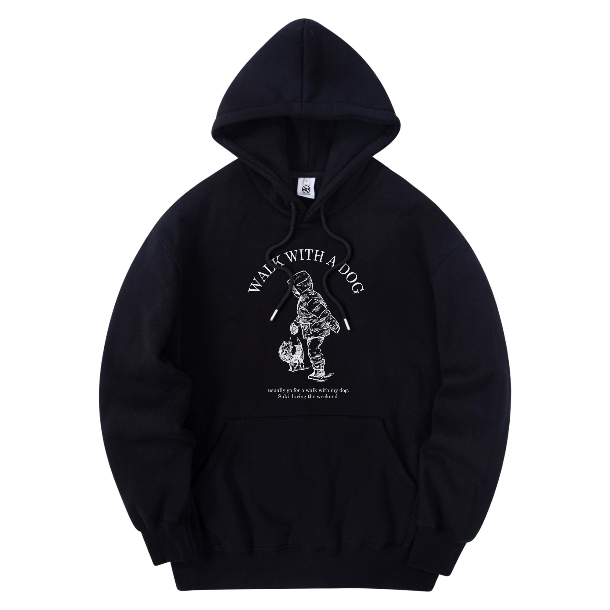 Radineo Dog Walking Hoodie Black Black (Black)/M