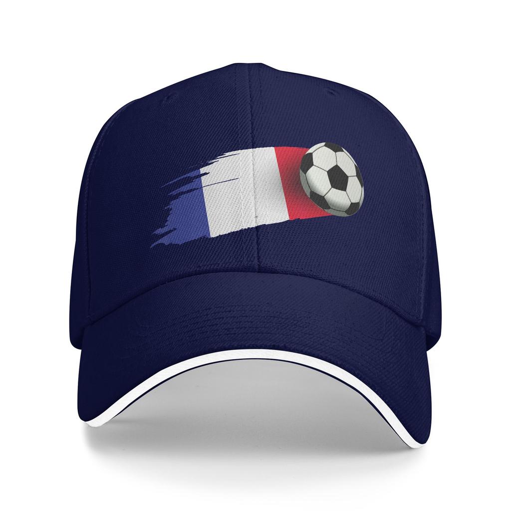Unisexs Womens France Flag Soccer Ball Outdoor Hat  Trucker Baseball Caps Casual Baseball Cap Golf Hats