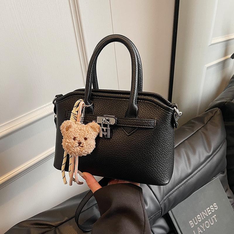 

Весенняя модная сумочка маленькая сумка женская новая сумка с узором личи простая на плечо кроссбоди сумка-ракушка чёрный