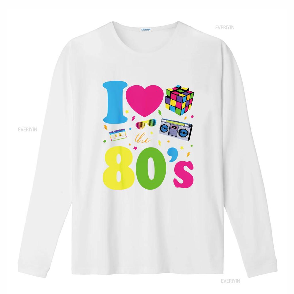 I Love The 80S T Shirt Clothes For Women vintage Washed Comfortable designer clothes fashion Slightly Breathable Unisex Casual