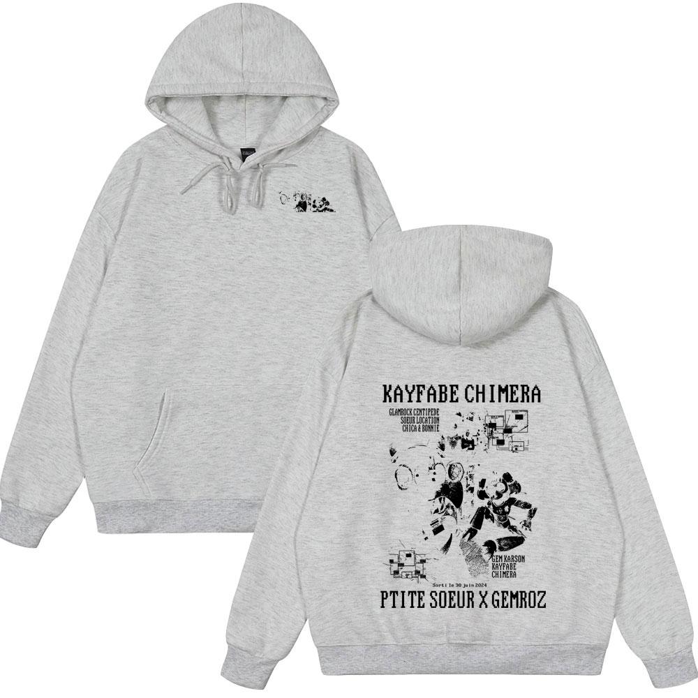Rapper Ptite Soeur Gemroz KAYFABE CHIMERA Album Hoodie Men Women Fashion Pop Music Male Oversized Hoodies Winter Spring Clothing
