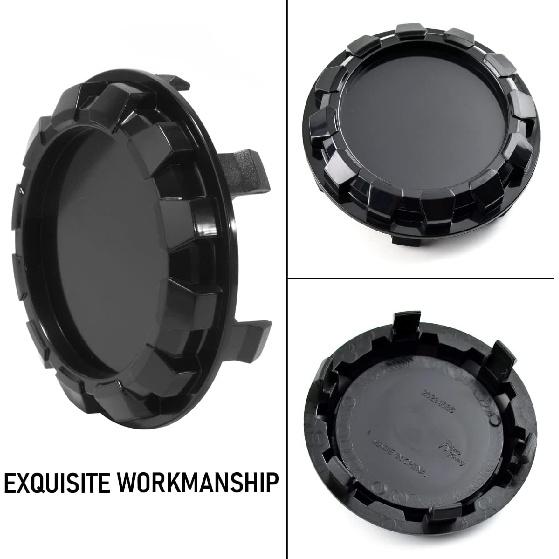 RTRHINOTUNING 83mm(3,27 Zoll)/76mm(2,99 Zoll) Radnabendeckel für 2007-2013 Avalanche Silverado Tahoe 88963143 9595891, 4 Stück Felgendeckel Schwarz
