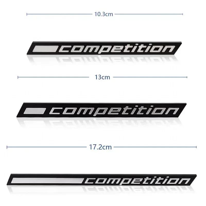 Adesivi Decalcomanie Emblema Badge Logo Competizione Nero ABS 3D per Bagagliaio Posteriore BMW M1 M3 M4 M5 M6 X1M X3M X4M X5M X6M