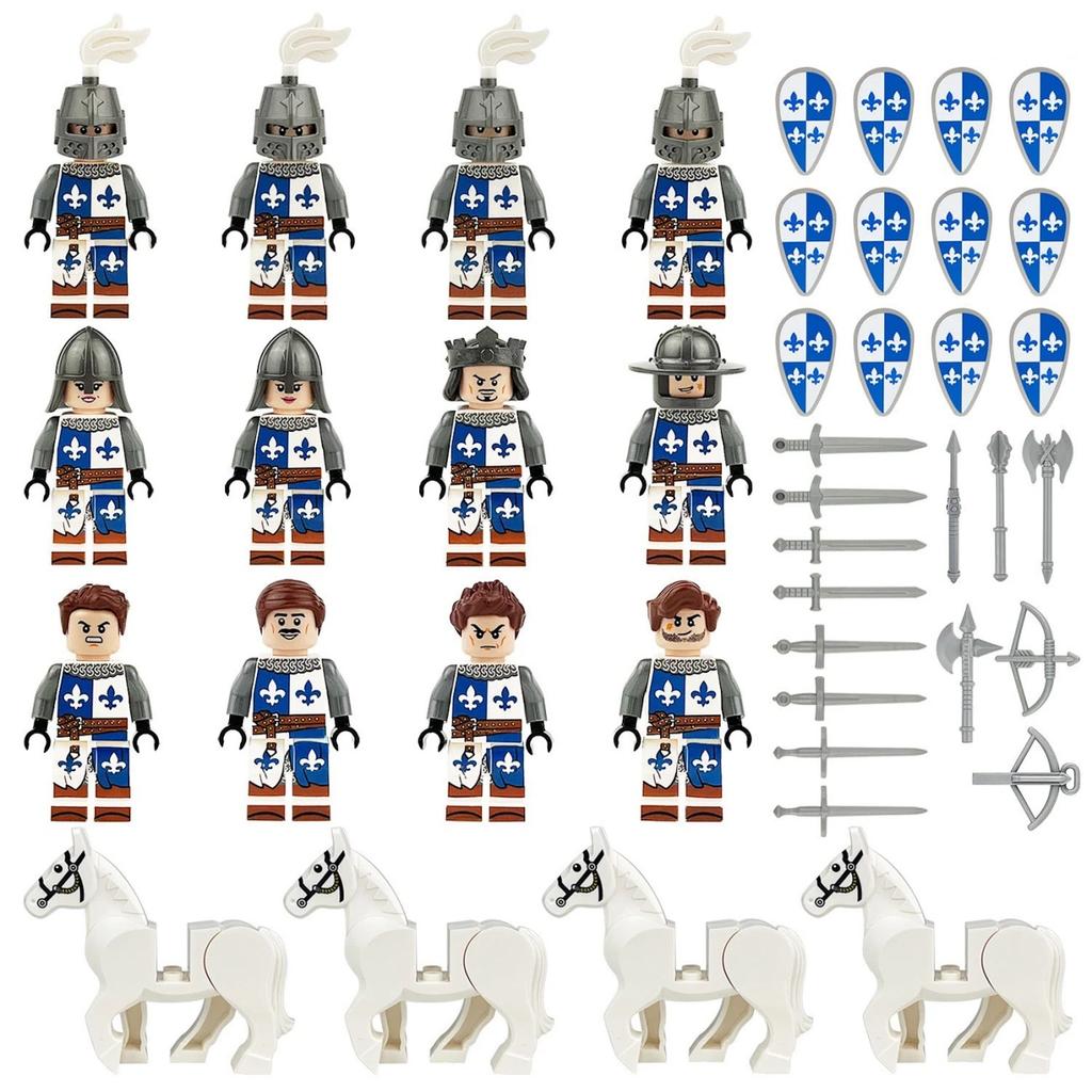 Medieval Soldier Knight Legion Figure Building Blocks Children's Assembly Toys