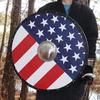 Stars and Stripes USA Viking Style Gokstad Shield  Handmade Functional American Flag Wooden Costume Reenactment Large Round LARP Shield