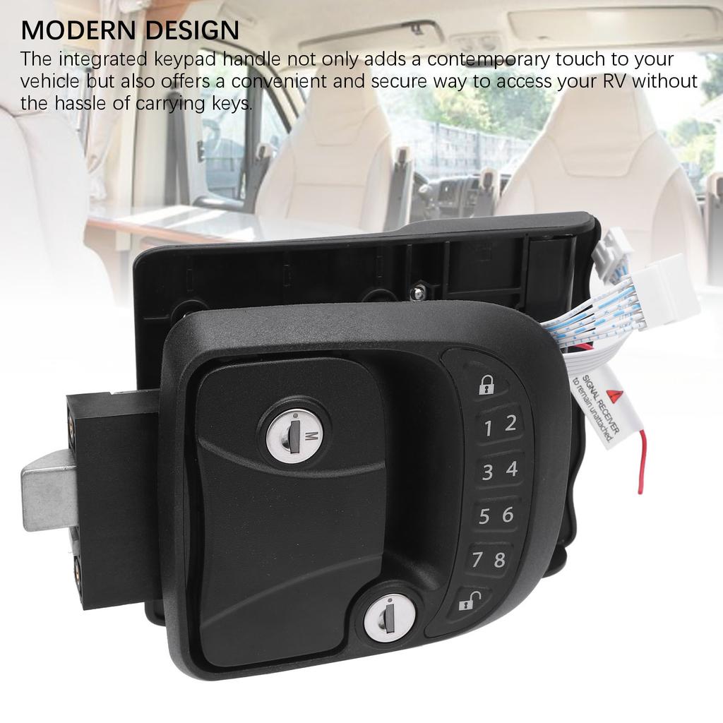 Wohnmobiltür mit schlüssellosem Zugang, wetterfest, Fernbedienung aus Zinklegierung, Tastatur für Anhängertür, erhöhte Sicherheit für Anhänger