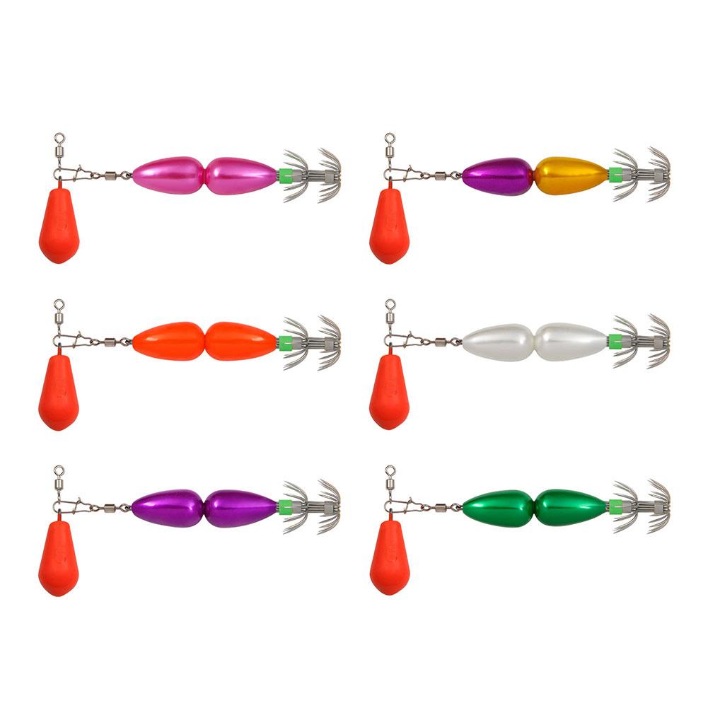90mm Octopus Bait with Double Umbrella Hook Cuttlefish Fishing Sea Lure Octopus Squid Hook Fishing Lure Tackle Accessories