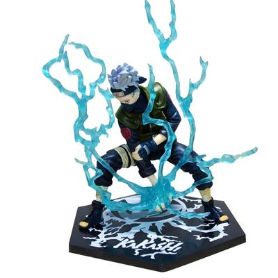 Naruto Shippuden Hatake Kakashi Action Figure Anime Model Lightning Transmission Statue Collectible Toy Desktop Decoration