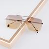 Z26 Champagne Gold Desinger Sunglasses for Men Women Alloy Big Square Gradient  Anti-reflective UV400 Fashion Gafas THE GEN I
